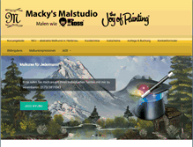 Tablet Screenshot of mackys-malstudio.de